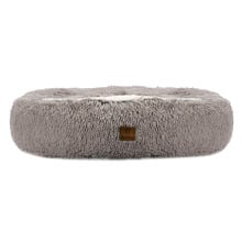Snookie Hooded Donut Faux Chinchilla Dog Bed